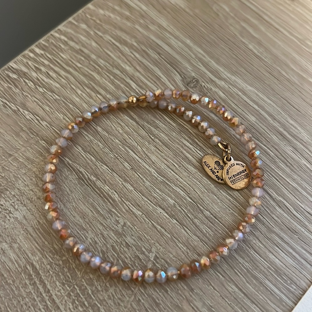 Alex and Ani Orange Wrap Bracelet